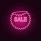 sellout sticker neon icon. Elements of Sale set. Simple icon for websites, web design, mobile app, info graphics