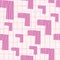 Semaless pattern with pink lined corners. White background with lilac lines. Abstract colorful texture for textile