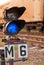 Semaphore blue light for trains