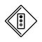 Semaphore traffic light icon