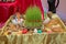 Semeni . Candle . khoncha . In hell, hazelnuts . Traditional shekerbura, eggs , mutaki, shirinchorek, kata and pakhlava as Novruz
