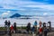 Semeru mountain over the cloud