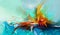 Semi- abstract image of seascape paintings background