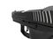 Semi automatic modern handgun - extreme closeup shot - right side
