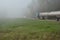 Semi and Cars in Fog 2