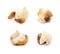 Semi-opened popcorn kernel isolated