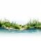 Semi-realistic Grass In Water: A Refreshing Ocean Scene