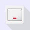 Semi realistic Switch white. Icon. Vector Image.