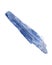 Semi-translucent gem quality blue Kyanite blade from Brazil