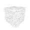 Semi transparent cubes in 3D pattern