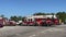 A semi truck collision with a pickup truck jaws of life