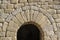 semicircular arch at the entrance chapel Romanesque architecture