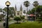 Seminario Park Iguanas Park and Metropolitan Cathedral - Guayaquil, Ecuador