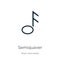 Semiquaver icon vector. Trendy flat semiquaver icon from music and media collection isolated on white background. Vector