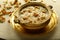 Semiya payasam served in brass bowl