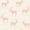 Semless pattern with silhouttes of deer. Forest repeated texture with elegant animals. Natural background.