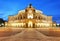 Semperoper opera building at night in Dresden