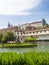 The Senate Garden with pool in the Waldstein palace garden, Mala strana, Prague