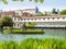 The Senate Garden with pool in the Waldstein palace garden, Mala strana, Prague