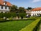 The Senate Garden with pool in the Waldstein palace garden, Mala strana, Prague