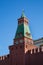 Senate tower of the Moscow Kremlin on a clear Sunny day.