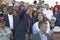 Senator and Mrs. John Kerry standing in audience of 83rd Intertribal Indian Ceremony, Gallup, NM