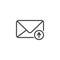 Send email outline icon