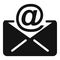 Send mail icon simple vector. Contact call