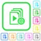 Send playlist via email vivid colored flat icons icons