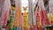 Sendai Tanabata Matsuri festival, elaborate elegant colorful paper and bamboo decorations