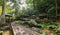 Sendang Gile jungle Waterfalls resting spot