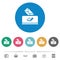 Sending mail solid flat round icons