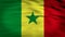 Senegal Flag 3d render 4k