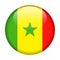 Senegal Flag Vector Round Icon