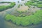 Senegal Mangroves. Aerial view of mangrove forest in the  Saloum Delta National Park, Joal Fadiout, Senegal. Photo made by drone