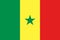 Senegal national flag and ensign