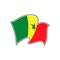 Senegal national flag. Vector illustration. Dakar