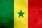 Senegal polygonal flag. Mosaic modern background. Geometric design