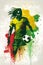 Senegal soccer poster. Abstract Senegalese football background. Senegal national football player. Senegalese soccer team