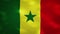 Senegalese dense flag fabric wavers, background loop