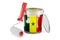 Senegalese flag on the paint can, 3D rendering