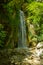 Senerchia waterfalls, WWF naturalistic oasis, in Campania, Salerno. View of the route, panoramas and details of nature