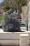 Senglea, Malta, August 2016. Monument to fishermen and their families on the waterfront.
