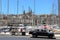 Senglea, Malta, July 2014. View of the parking of yachts in the bay of the old city.