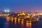 Senglea and Three Cities and Grand Harbor in Malta at night
