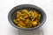 Sengri aloo ki sabzi, simmered radish pods & potatoes with spices