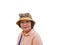 Senior Asian women Traveler wear a Hat