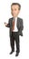 Senior businessman\'s caricature