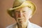 Senior Citizen Man in a Cowboy Hat