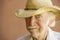 Senior Citizen Man in a Cowboy Hat